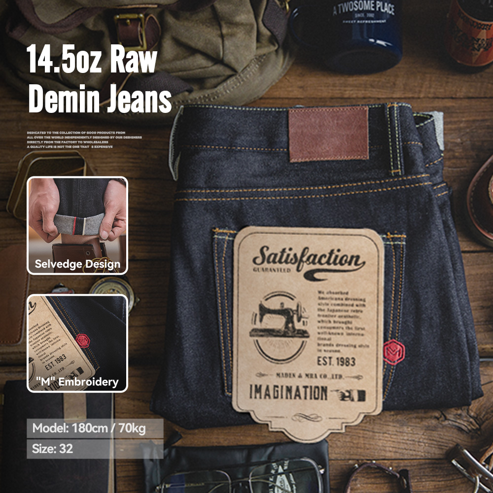 Levis Jeans 501 - Maden Retro 14,5 once cimosa jeans