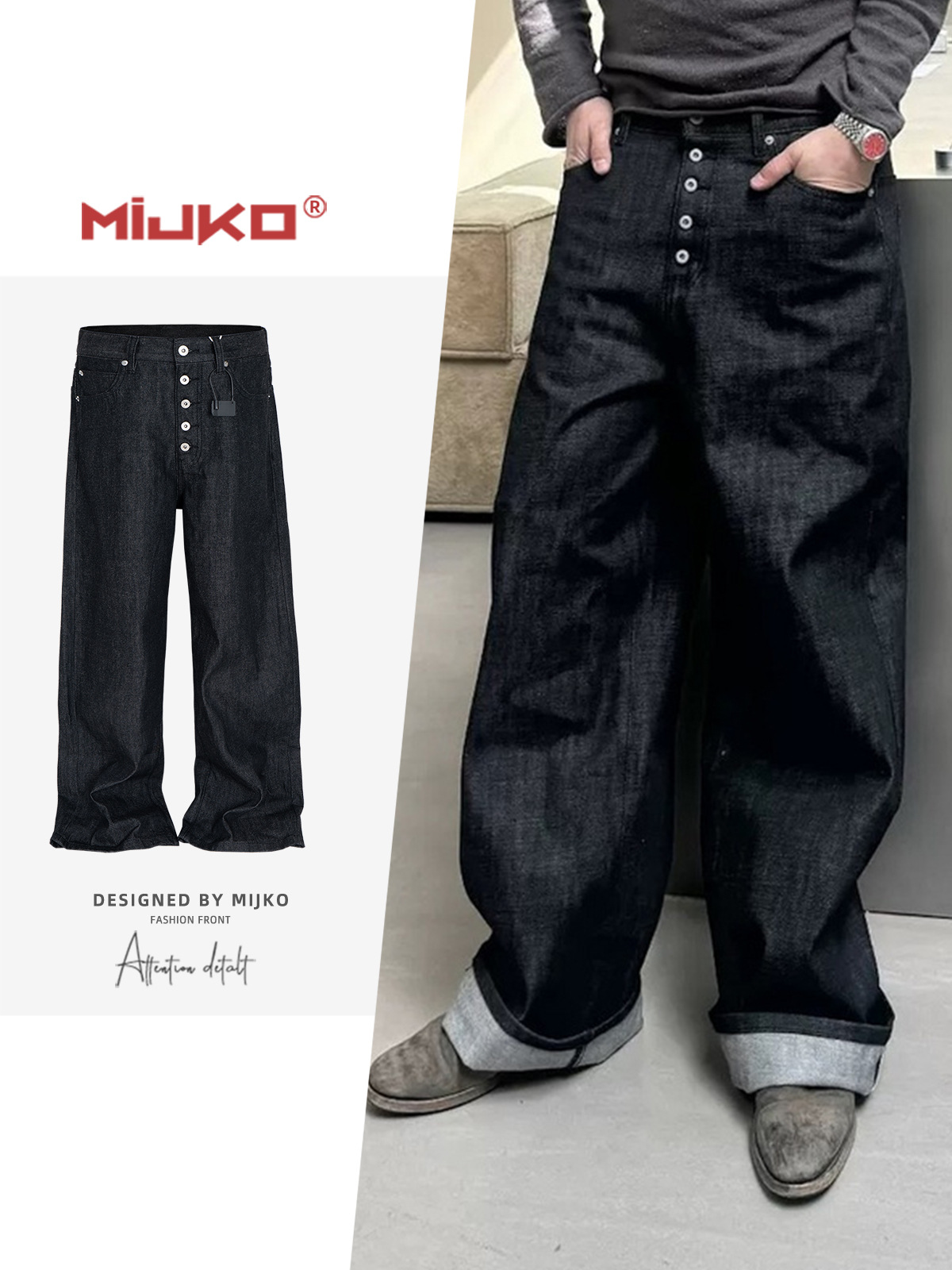 Levis Jeans 501 - MIJKO High Street Cleanfit Drak Blue