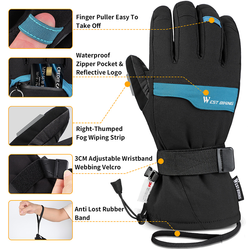 WEST BIKING Guanti da sci inve - Touch Screen Gloves recensione e prezzo
